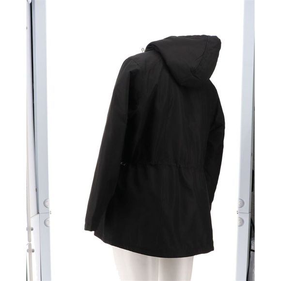 Susan Graver Water Resistant 2-in-1 System Jacket Black Dark Grey A460573W - Picture 4 of 9